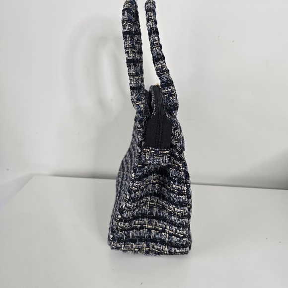 NWT J. Crew Small Tweed Structured Tote Bag Purse Multicolored Old Money - Picture 4 of 11